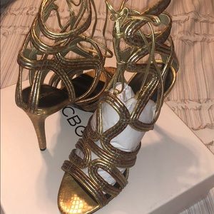 BCBG Metallic Heels